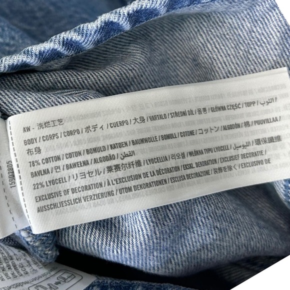 Abercrombie Fitch Denim Mini Dress Women's Medium Western Country - Picture 8 of 10